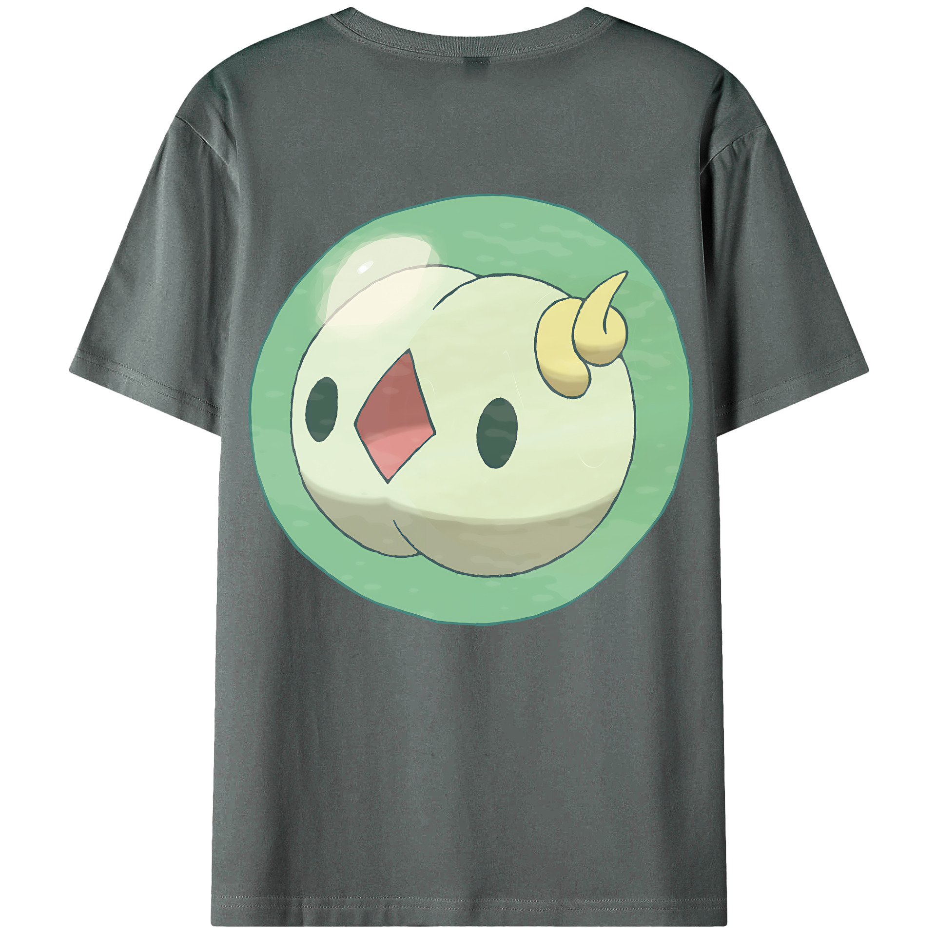 （画像用） ポケットモンスター Pokémon 綿100％ メンズ半袖Tシャツ（バックプリント） 通気性
